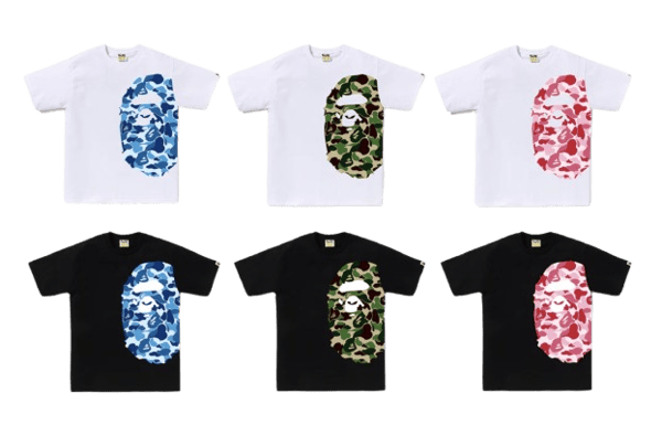 ABC CAMO SIDE BIG APE HEAD TEE